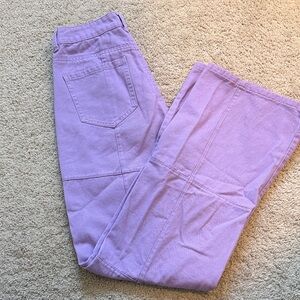 Lavender high rise jeans